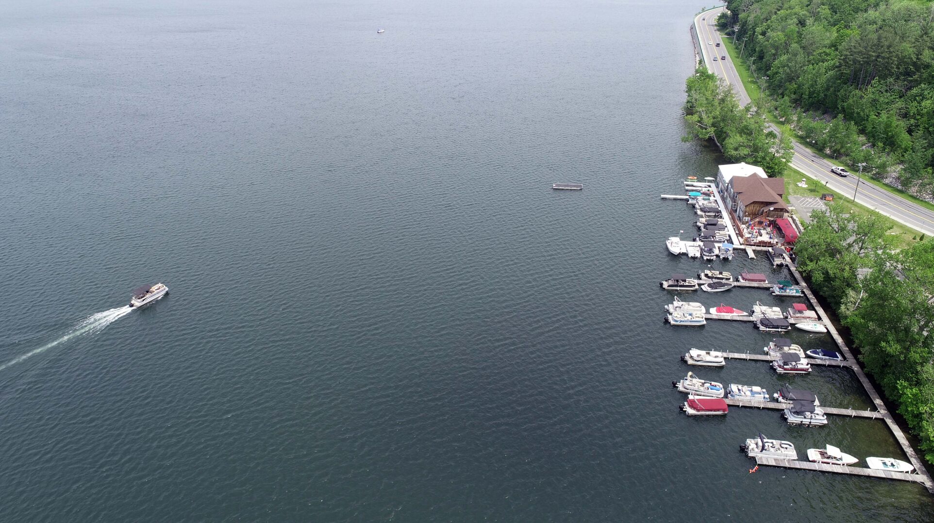 The docks at Pontoosuc Lake